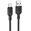 USB-кабель Borofone BX113 Silicone Lightning 1 м чорний - мініатюра 2