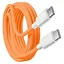 Дата кабель USB-C to USB-C FineWoven iP17 for Apple (AAA) (1m) (box) Orange - мініатюра 1