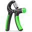 Еспандер кістьовий PowerPlay PP-4323 з регульованим навантаженням 10-40 кг Strength Grip Чорно-зелений (PP_4323_Bl/Green) - мініатюра 1