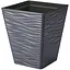 Горщик для квітів Form-Plastic Sahara квадро-35 30.4 л антрацит (3930-014) - мініатюра 1