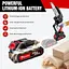 Бездротова бензопила Huini Mini Cordless 6 дюймів з великою літій-іонною батареєю, потужна електрична бензопила з 2 ланцюгами - мініатюра 2