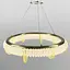 Латунная кольцевая люстра с прозрачными и желтыми пластинами Ø 65 см | Ст. D 236-650 | Line F - миниатюра 1