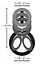 Насадка на пенис Bad Kitty Naughty Toys Cock And Ball Ring 6.5 см черный - миниатюра 7