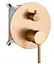 Душова система Rea Lungo brushed copper з виливом + BOX прихованого монтажу REA-P8810, Теплий захід сонця - мініатюра 2