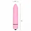 Міні віброкуля для жінок з 10 режимами вібрації 9,3 см рожевий - мініатюра 2