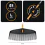 Граблі пластикові легкі для газонів Fiskars OneClick L 51 см (1080673) - мініатюра 2