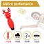 Вибратор для клитора Erospace Sweet Play Mini Reindeer Vibrator A10 8.8 см красный - миниатюра 8