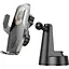 Автодержатель с беспроводной зарядкой Hoco HW27 Traveler Black Metal Gray [151326] - миниатюра 3