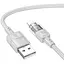 Кабель Hoco Lightning Spirit прозрачный зарядный кабель для передачи данных U129 2.4A 1.2 м - миниатюра 1