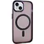 Чохол Epik TPU+PC Lily with MagSafe для Apple iPhone 15, 6.1 Dark Purple - мініатюра 1