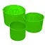 Набір з 3 силіконових форм для випікання великодньої випічки пасхи та пасок (паски) Ø20/12/15 см, A-plus Салатовий 86121 - мініатюра 4