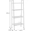 Стеллаж-этажерка Wall Sticker SW-00002104 четырехъярусный из металла 60х35х148 см белый - миниатюра 3