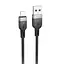 Кабель USB Hoco X109 Energy Silicone Lightning 3 м 2.4 A чорний - мініатюра 1