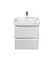 Тумба Мойдодир Unik 50-A Білий з умивальником Vivace 50 Білий - мініатюра 4