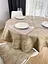 Водовідштовхувальна скатертина Мармур капучіно 120х120 см (+ 2 серветки 30х40 см) - мініатюра 3