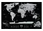 Скретч карта мира 1DEA.me Travel Map Weekend Black World (silver) (англ.) (13073) - миниатюра 2