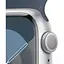 Apple Watch Series 9 GPS 41mm Silver Aluminium with Storm Blue Sport Band S/M MR903 - миниатюра 3