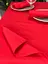 Водовідштовхувальна скатертина новорічна Червоний однотон 150х150 см - мініатюра 4