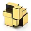 Зеркальный Кубик 2х2 Smart Cube Mirror Golden 2x2x2 | SC370 - миниатюра 2