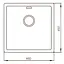 Кухонная мойка Mixxus MX(304)4645-200x1.2-Handmade MX0570, Нержавеющая сталь - миниатюра 2
