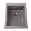 Гранітна мийка Globus Lux Lama мокко 410x500 мм, Сірий - мініатюра 1