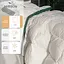 Ковдра MirSon Imperial Satin Luxe літня 110х140 см біла із зеленим кантом - мініатюра 2