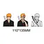 Голографічна наклейка Бліч Ічіго Bleach Ichigo 10 х 13 см - мініатюра 1