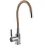 Смеситель для кухни Globus Lux LAZER GLLR-0203S-BG15 однорычажный поворотный с металлическим рычагом для удобства использования - миниатюра 4