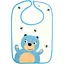 Нагрудник-слюнявчик бавовняний Canpol babies Ведмедик блакитний (15/104) - мініатюра 1