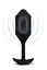 Анальная пробка с вибрацией B-Vibe Vibrating Snug Plug 4, 15 см (черный) - миниатюра 3