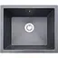 Гранітна кухонна мийка Romzha Mira U-540 Antracit (902) під стільницю - мініатюра 1