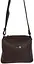 Женская наплечная кожаная сумка Borsacomoda темно-коричневая sum0028722 - миниатюра 4