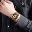 Чоловічий наручний годинник Skmei 9193 Дракон Чорний циферблат - мініатюра 7