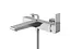 Змішувач для ванни Kohlman Saxo chrome настінний KPL-QW110S Хром - мініатюра 4