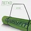 Коврик для йоги и фитнеса EasyFit TPE+TC 6 мм двухслойный зеленый-черный - миниатюра 6