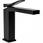 Змішувач для умивальника Rea Duet black чорний низький REA-B4412 Чорний - мініатюра 1