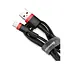Кабель USB - Lightning Baseus Cafule Cable 2 м CALKLF-C19 черно-красный - миниатюра 1