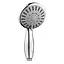 Ручной душ RJ 110 мм, 5 режимов, блистер хром/серый SH4004P, Хром - миниатюра 1