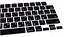Накладка на клавіатуру DK для Apple MacBook Pro 16" 2021 - 2024 USA силікон чорний (013282) - мініатюра 2