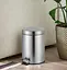 Відро для сміття Zerix Solo-TC0205 SS Color з плавним закриттям кругле 5 л нержавійка (ZX5888)  - мініатюра 3
