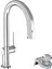 Змішувач Hansgrohe Aqittura M91 FilterSystem 210 1jet pull-out кухонний 76803000 Chrome - мініатюра 1