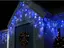 Зовнішня новорічна гірлянда бахрома (білий дріт) Xmas W-2 10x0.6 м 200 LED Синій - мініатюра 4