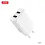 Сетевое зарядное устройство для XO L119 (EU) dual USB-A QC18W быстрое питание с TYPE-C cable Белый - миниатюра 2