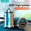 Адаптер автомобильный JOYROOM Mini dual-port ring-pull fast car charger C-A45 1USB и 1Type-c 5A20W - миниатюра 2