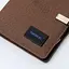 Текстильний коричневий бізнес щоденник-органайзер з бездротовою зарядкою з вбудованим Powerbank і флешкою з ручкою в коробці із якісного картону - мініатюра 2