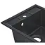 Кухонна мийка Lidz 460x515/200 BLA-03 (LIDZBLA03460515200), Чорний - мініатюра 5