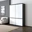 Шафа для одягу Vays, зі штангою та полицями, комплект з 2 шаф R10+R24 Антрацит-Білий фасад - мініатюра 1