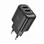 Мережевий зарядний пристрій Hoco C141A 2 x USB 5В/2.1 A швидке заряджання чорний - мініатюра 1
