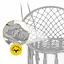 Крісло-гойдалка 4FIZJO Boho Dream 80 см підвісна, плетена Grey (P-5905973404525) - мініатюра 6