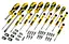 Отвертки 21 бита, SL, PH, Torx, H, 9 торцевых головок, кейс, набор 49шт Stanley hoz0014103 - миниатюра 1